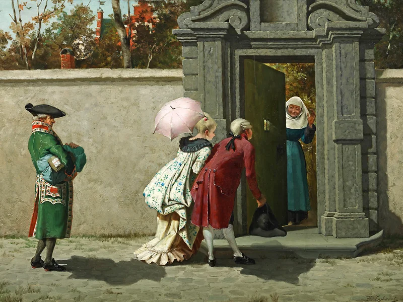 1848-Théophile Lybaert - Benvenuti alla porta del monastero